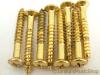 8 GOLD PLATED 32MM SCREWS